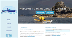 Desktop Screenshot of obancanoeclub.org.uk